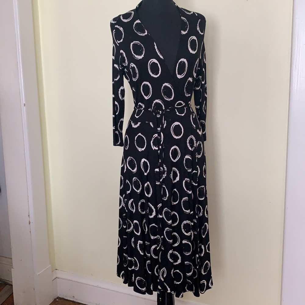 Alembika wrap midi dress, made in Israel, size 2/M